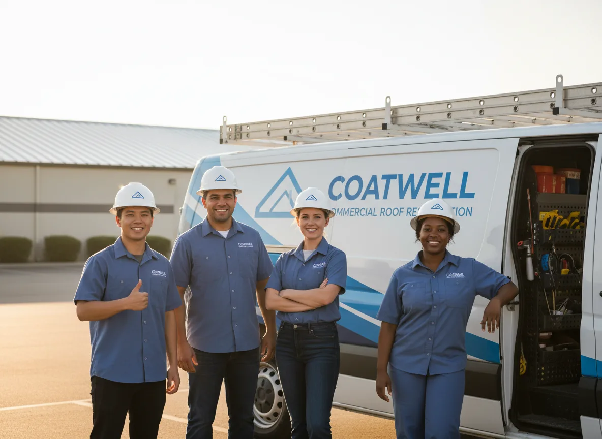 Commercial roof coating company in Mill Creek, OK